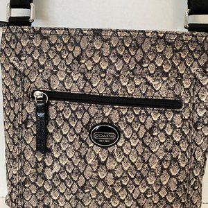 Coach Animal Print Crossbody w/ adjustable strap